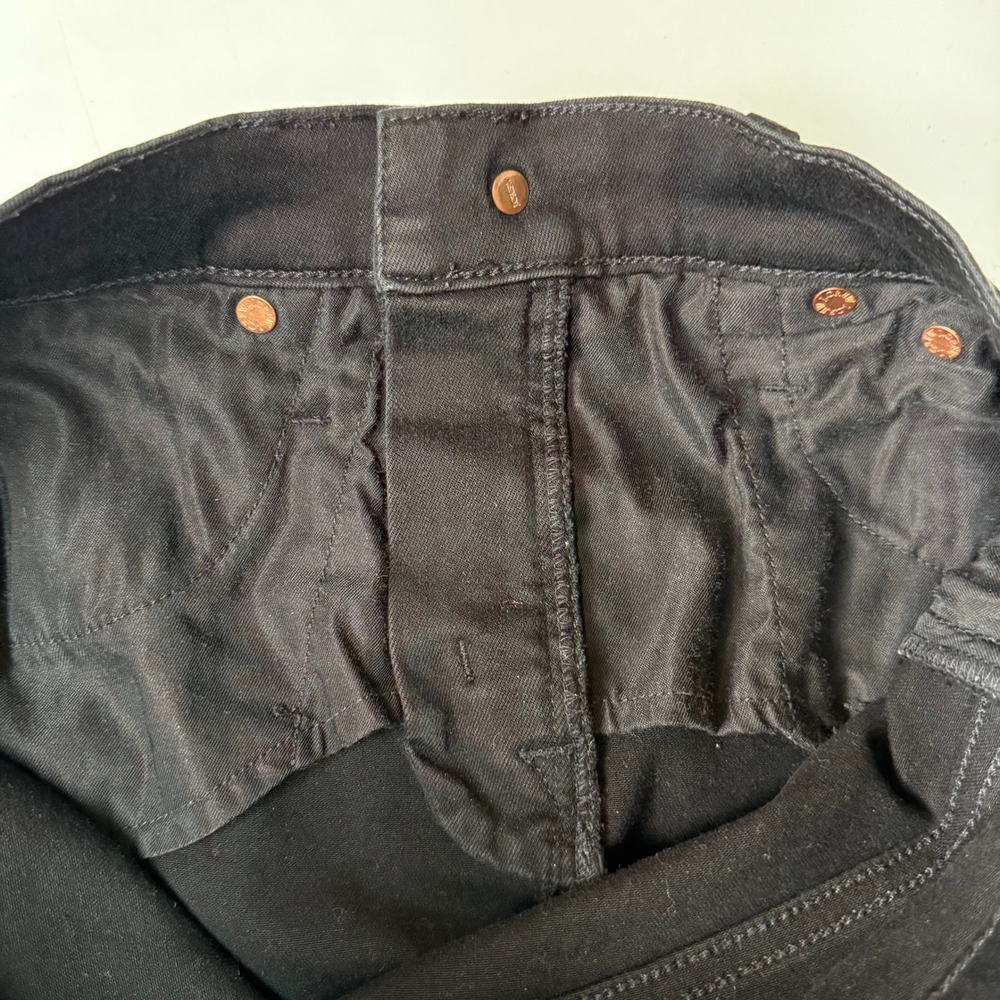 J Crew Jeans Women 28T Black 9" High-Rise Toothpick Skinny Denim Cotton Stretch - Picture 9 of 14